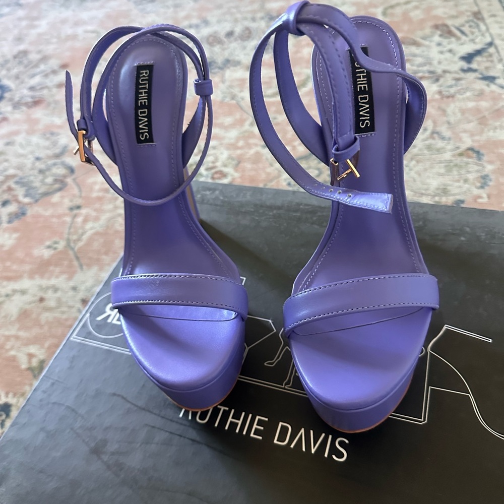 Ruthie Davis Lavender Strappy Heels